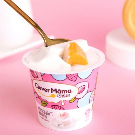 100g peach pulp milk pudding - Healthy Food