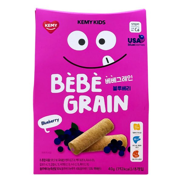 នំក្មេង 12m+ Kemy Bebe Grain Blueberry 40g - នំកូនក្មេង (Baby Cakes)