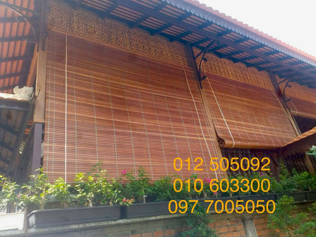1.5x3m រនាំងឈើ Wooden Blind - Others