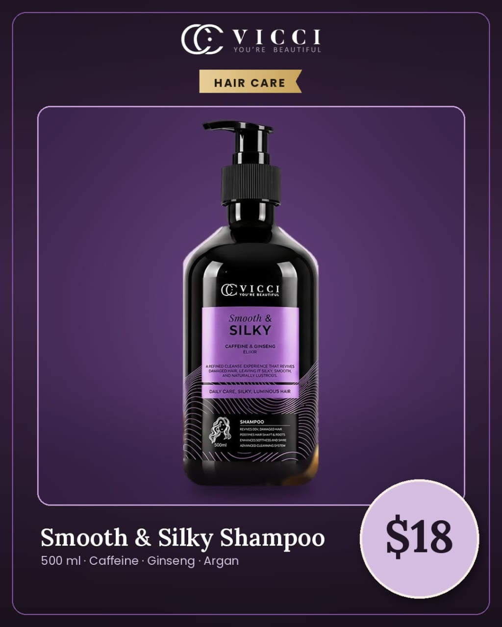 Shampoo Smooth & Silky / សាប៊ូកក់សក់ ធ្វើឱ្យសក់រលោង និងទន់រលាស់