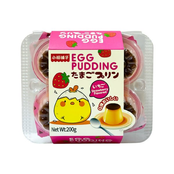 ចាហ៊ួយក្មេង 3y+ Jelly Egg Pudding Strawberry 200g - នំកូនក្មេង (Baby Cakes)