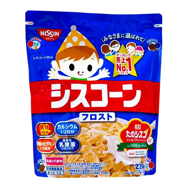 នំក្មេង 3y+ Nissin Cereal Ciscorn Big Frost 220g - នំកូនក្មេង (Baby Cakes)