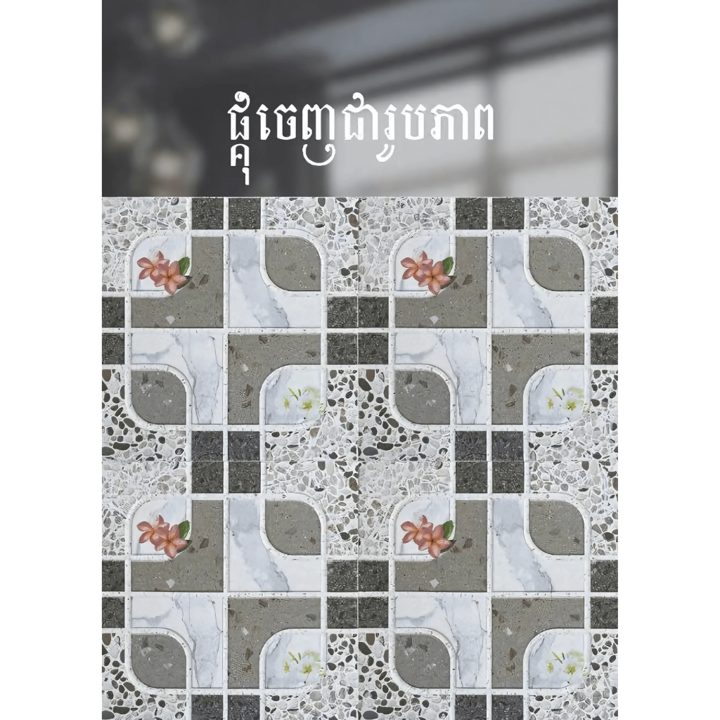 ការ៉ូសាច់ស្ងួតខ្នាត 40x40 - គីមីសំណង់ (CONSTRUCTION CHEMICAL PAINT)