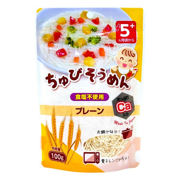 គុយទាវកូនក្មេង 5m+ Somen Chubi Barley Noodle 100g - អាហារក្មេង (Baby Food)