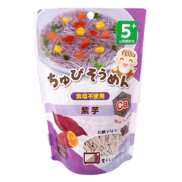 គុយទាវកូនក្មេង 5m+ Somen Chubi Sweet Potato Noodle 100g - អាហារក្មេង (Baby Food)
