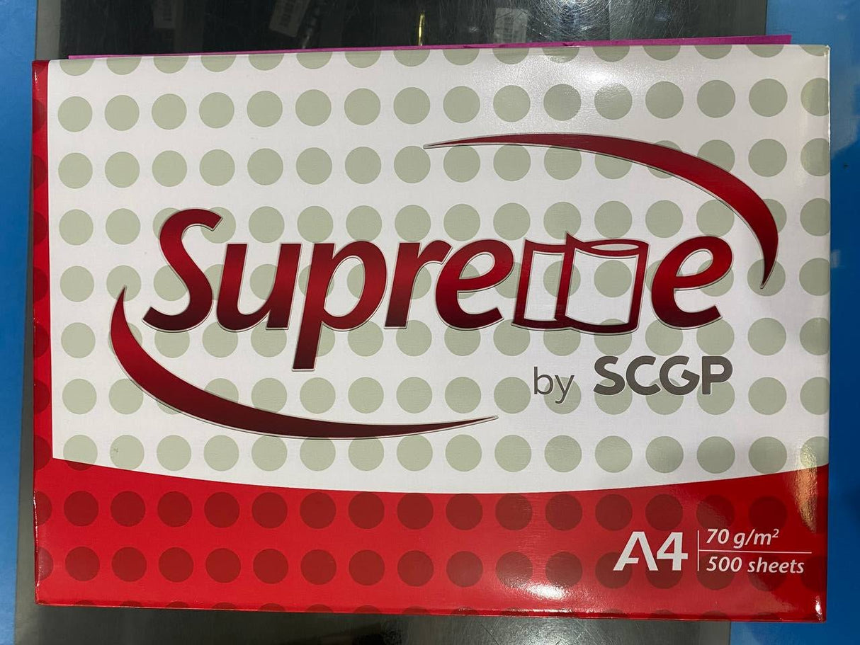 សម្ភារៈការិយាល័យ និងបណ្ណាគារ - ក្រដាសអេ៤ សូព្រីម ៧០ក្រាម 5pcs - Office and Stationary Supply