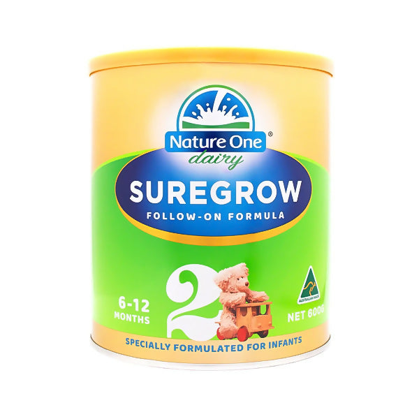 ម្សៅទឹកដោះគោ Nature One Suregrow 2(600g)*6