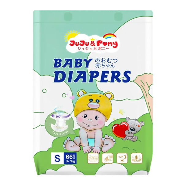 ខោទឹកនោម JUJU & PONY Baby Diapers S66 3-7kg