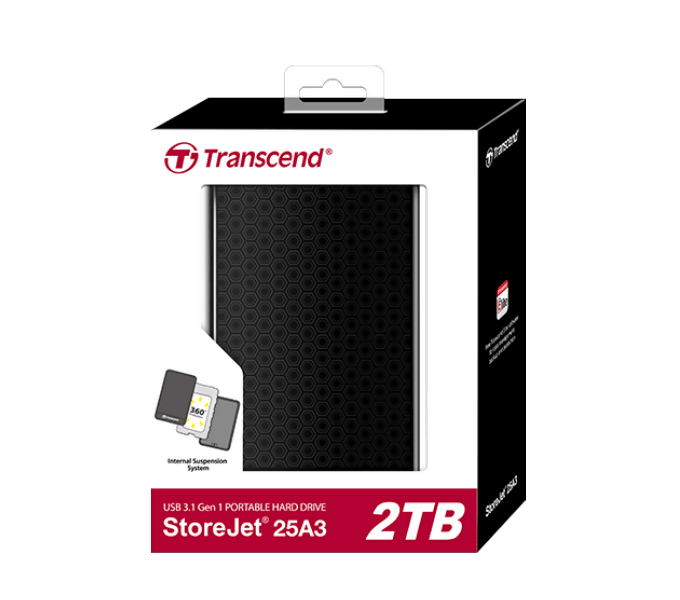 Transcend External StoreJet 25A3 2TB TS2TSJ25A3K