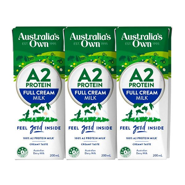 ទឹកដោះគោទឹក A2 Australis's Own Protein Full Cream 200ml - ម្ស៉ៅទឹកដោះគោ & ទឹកដោះគោទឹក (Milk Powder & Milk)