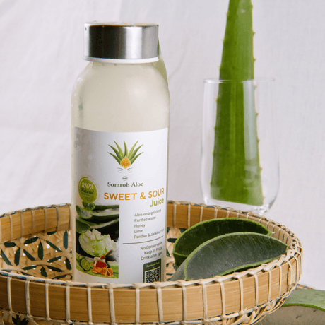 Aloe Vera Juice 300 ml Sweet & Sour - ទឹកប្រទាលកន្ទុយក្រពើ - Healthy Drink