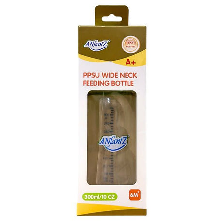 ដប Anfantz 10oz A+ PPSU Wide Neck Feeding Bottle - ដបដោះគោ ដបទឹក & ក្បាលប្តូរ (Milk Bottle Water Bottle & Changing Pads)