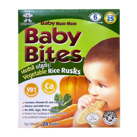 នំក្មេង Baby Bites Vegetable 50g - នំកូនក្មេង (Baby Cakes)