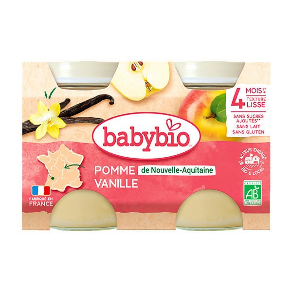 អាហារក្មេង BabyBio Apple Jar (2x130g) - ទឹកផ្លែឈើ & អាហារក្មេង (Fruit juice & baby food)