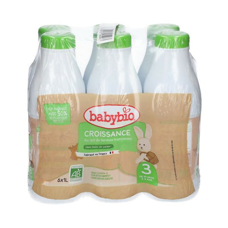 ទឹកដោះគោទឹក Babybio liquid 6x1L (យួរ) - ម្ស៉ៅទឹកដោះគោ & ទឹកដោះគោទឹក (Milk Powder & Milk)