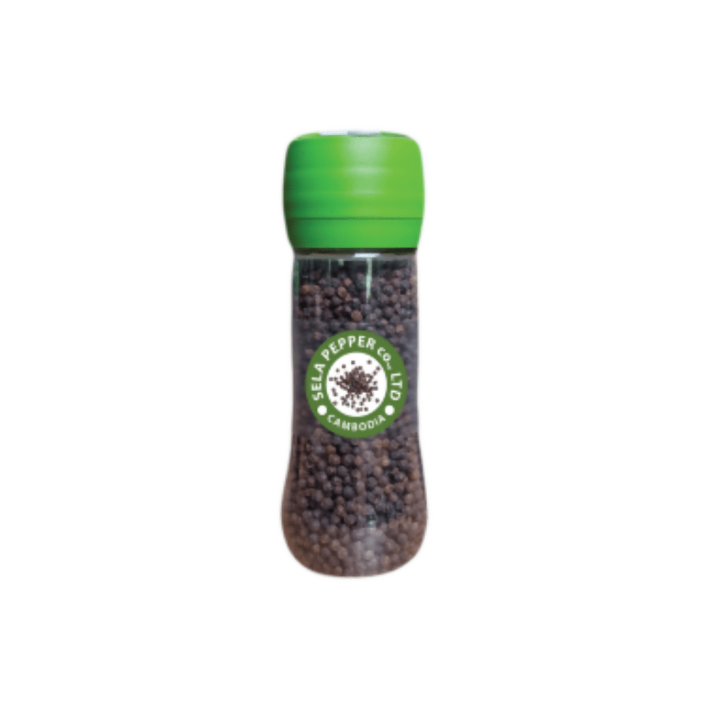 Black peppercorn in Bottle with Grinder (Non refill) 200g - Healthy Food