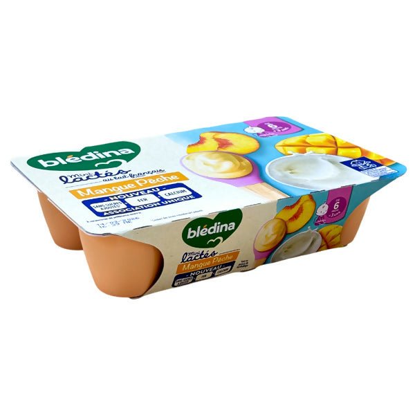 យ៉ាអ៊ួក្មេង Bledina Min Mango Peche Yogurt 6m+ - ទឹកផ្លែឈើ & អាហារក្មេង (Fruit juice & baby food)