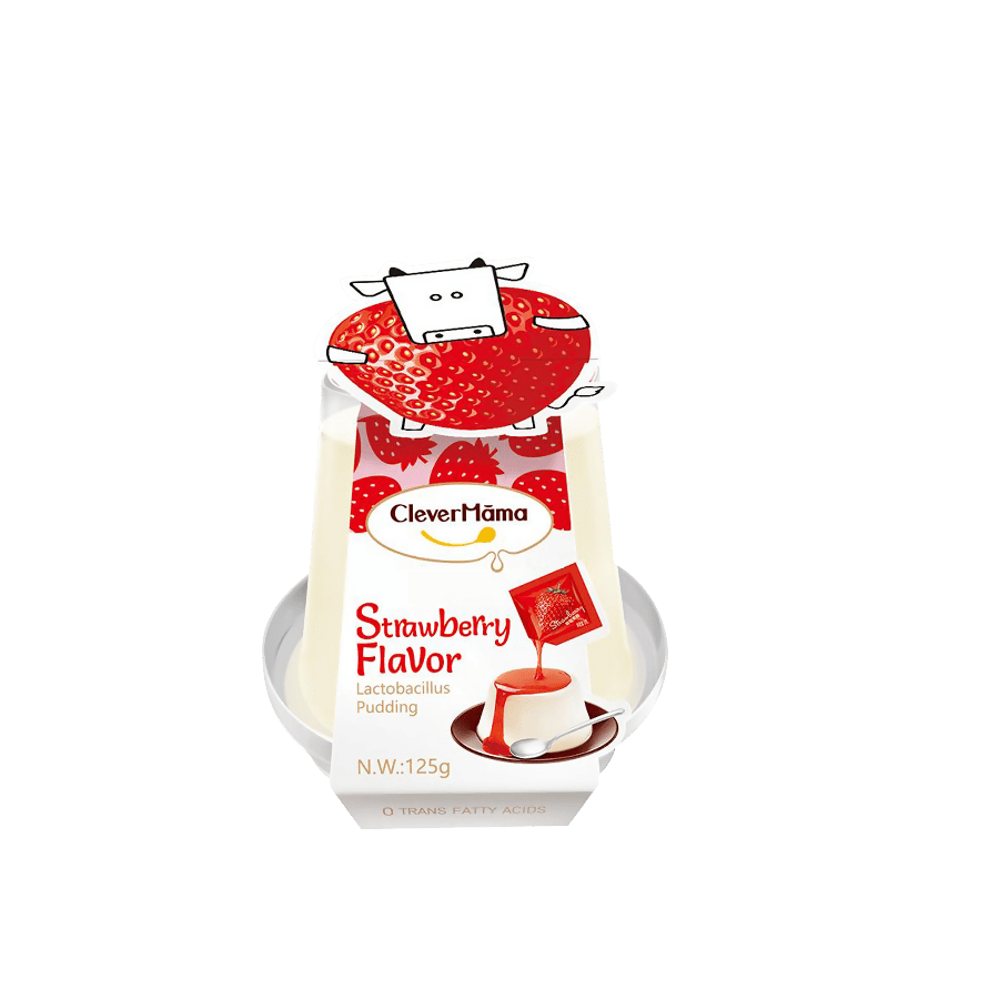 Clever Mama 125g Lactobacillus Strawberry Pudding - Healthy Food