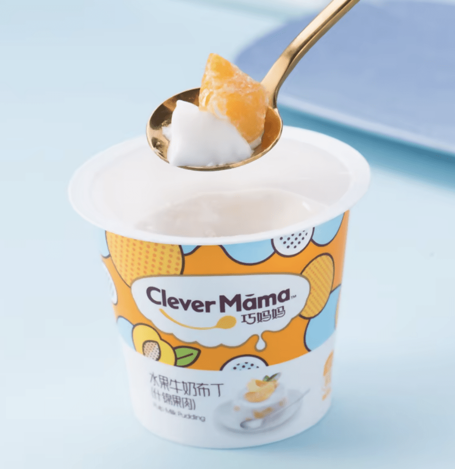 Clever mama assorted pulp milk pudding 100g - Healthy Food