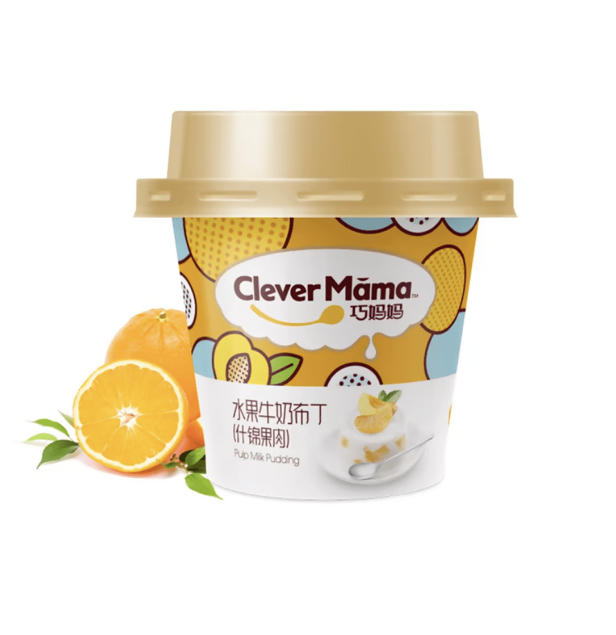 Clever mama assorted pulp milk pudding 100g - Healthy Food