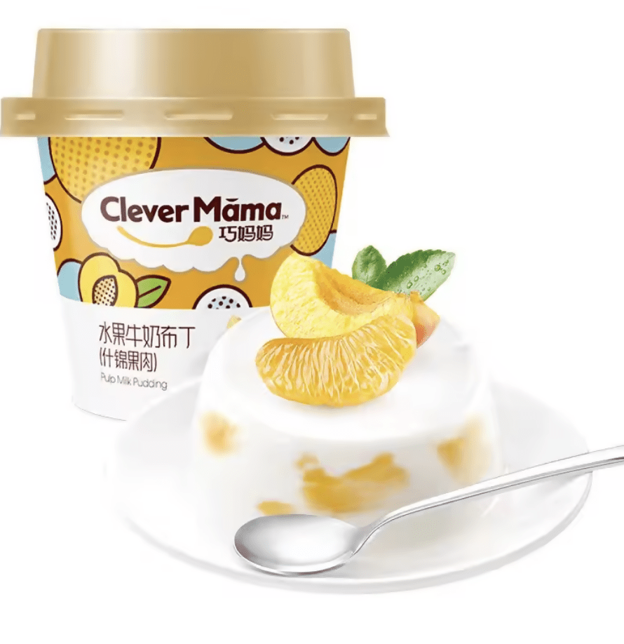 Clever mama assorted pulp milk pudding 100g - Healthy Food