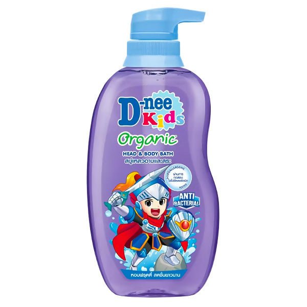 សាប៊ូកក់ដុស D - Nee Kids Head & Body 400ml Violet - សាប៊ូកក់ ដុសកូនក្មេង (Baby Shampoo Body Wash)
