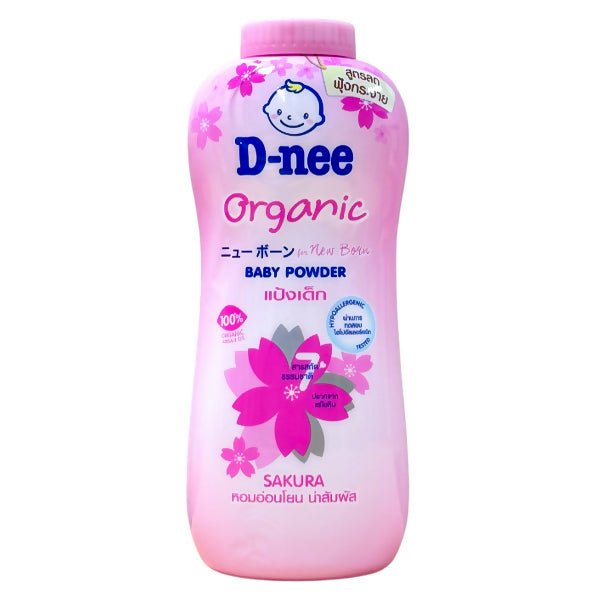 ម្សៅក្មេង D - nee Pure Pink Berry 400g - ប្រភេទម្សៅលាបខ្លួនក្មេង (Baby Body Powders)