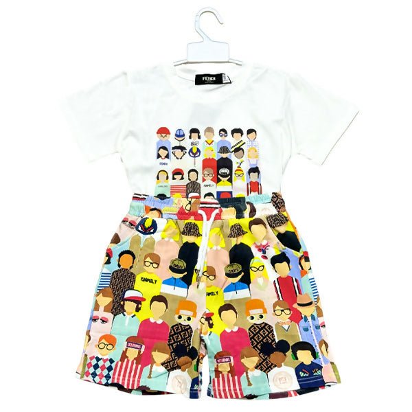 ឈុតកំប្លេរខោ D0000136 Fendi Clothes Set (Pants) 110 - 160 - ឈុតកាដូ (Gift Sets)