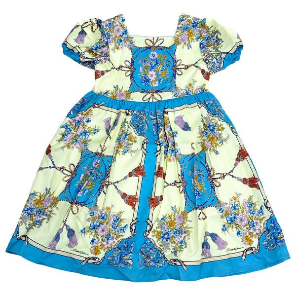 រ៉ូបស្រីដៃប៉ោង D0000488 D&G Brand Girl Dress (90 - 150) - ឈុតកាដូ (Gift Sets)