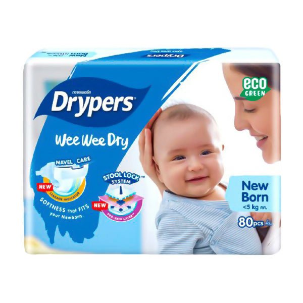 ខោទឹកនោម Drypers Wee Wee Dry NB80 - ខោទឹកនោម (Diapers)