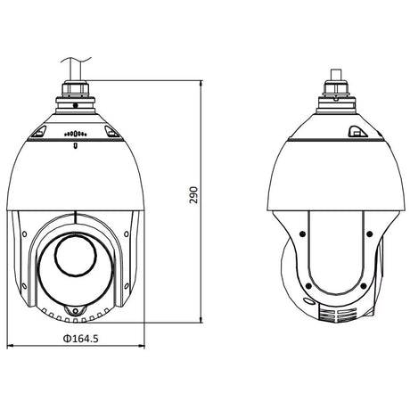 DS - 2DE4425IW - DE 4 MP 25 × Network IR Speed Dome Camera Hikvision - Camera Security (CCTV)