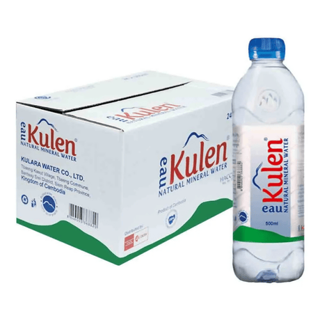 ទឹកបរិសុទ្ធ អូគូលេន Eau Kulen Mineral Water 500ml x 24 - Others