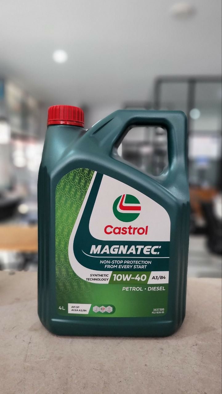 Engine oil CASTROL 10W40 4L ប្រេងម៉ាសុីន សម្រាប់ឡានសាំងនឹងម៉ាស៊ូត - Automotive Parts