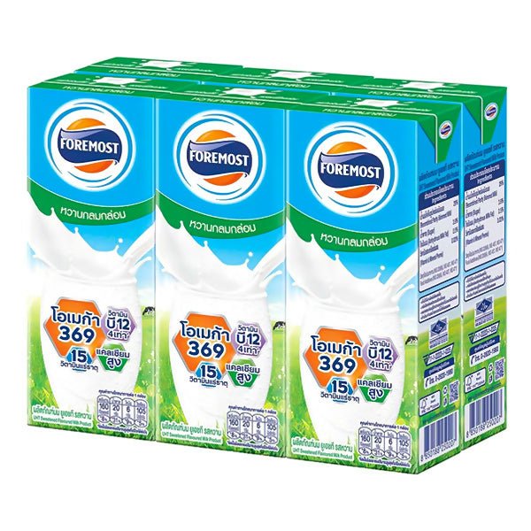 ទឹកដោះគោទឹក Foremost DHA12 Plain 180ml - ម្ស៉ៅទឹកដោះគោ & ទឹកដោះគោទឹក (Milk Powder & Milk)