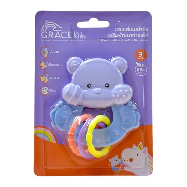 ជ័រកាន់លេង GraceKids Children's Rattles Stimulate The Senses 3m+ - ដបដោះគោ ដបទឹក & ក្បាលប្តូរ (Milk Bottle Water Bottle & Changing Pads)