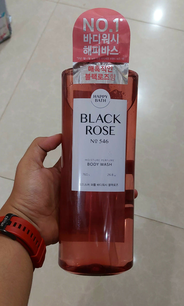 Happy Bath Black Rose Body Wash - Cosmetic Product