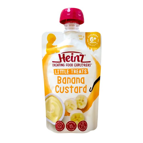 អាហារក្មេង Heinz Banana Custard 6m+ 120g - ទឹកផ្លែឈើ & អាហារក្មេង (Fruit juice & baby food)
