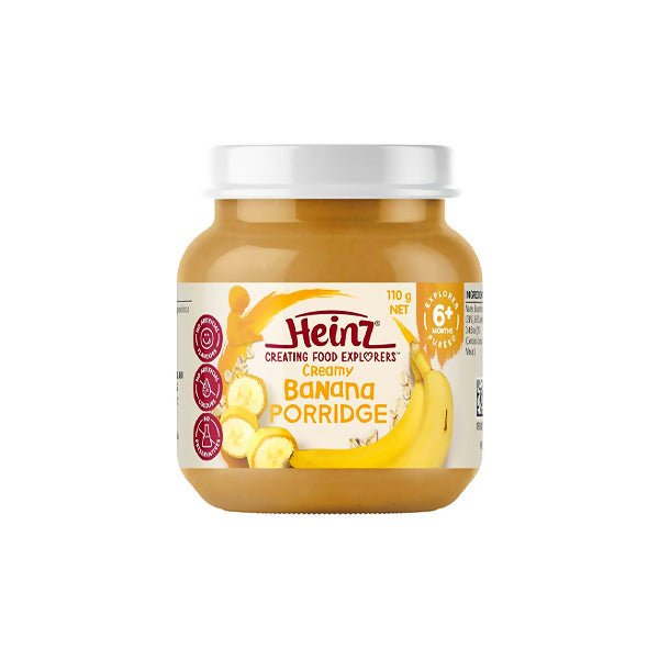អាហារក្មេង Heinz Creamy Banana Porride 110g - អាហារក្មេង (Baby Food)