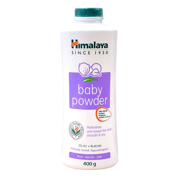 ម្សោការពារស្បែក Himalaya 0m+ Baby Powder 400g - ប្រភេទម្សៅលាបខ្លួនក្មេង (Baby Body Powders)