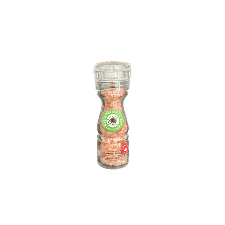 Himilaya Pink Salt in Glass Bottle with Adjustable Grinder 80g - Healthy Food