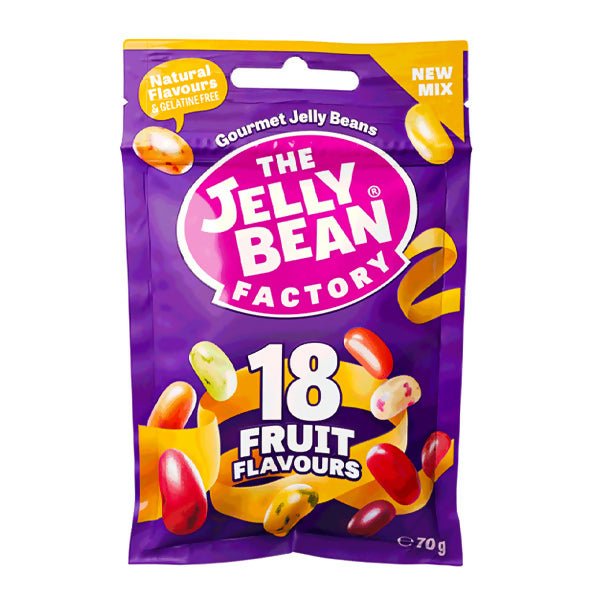 ស្ករគ្រាប់ Jelly Bean 18 Fruit Mix 70g - ស្ករគ្រាប់ & នំ (Candy & Cake)
