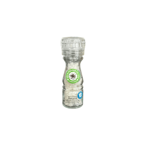 Kampot Sea Salt in Glass Bottle with Adjustable Grinder 60g - Healthy Food