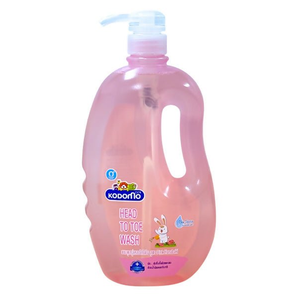 សាប៊ូកក់ដុស Kodomo Head To Toe Wash 600ml Pink - សាប៊ូកក់ ដុសកូនក្មេង (Baby Shampoo Body Wash)