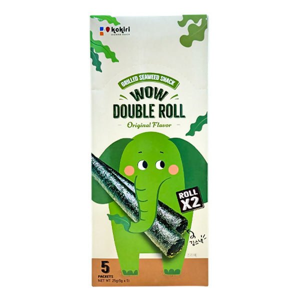 សារ៉ាយ Kokiri Wow Double Roll Seaweed Original Flavor 5g - ស្ករគ្រាប់ & នំ (Candy & Cake)