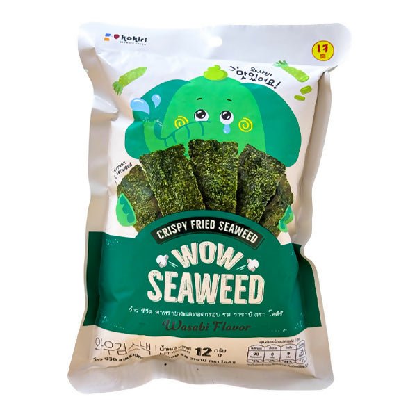 សារ៉ាយ Kokiri Wow Seaweed Wasabi Flavor 12g - ស្ករគ្រាប់ & នំ (Candy & Cake)