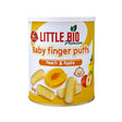 នំកំប៉ុង Little Bio Baby Finger Puffs Peach & Apple 36g (6m+) - នំកូនក្មេង (Baby Cakes)