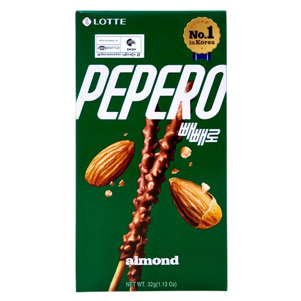 នំក្មេង Lotte Pepero Almond 47g - ស្ករគ្រាប់ & នំ (Candy & Cake)