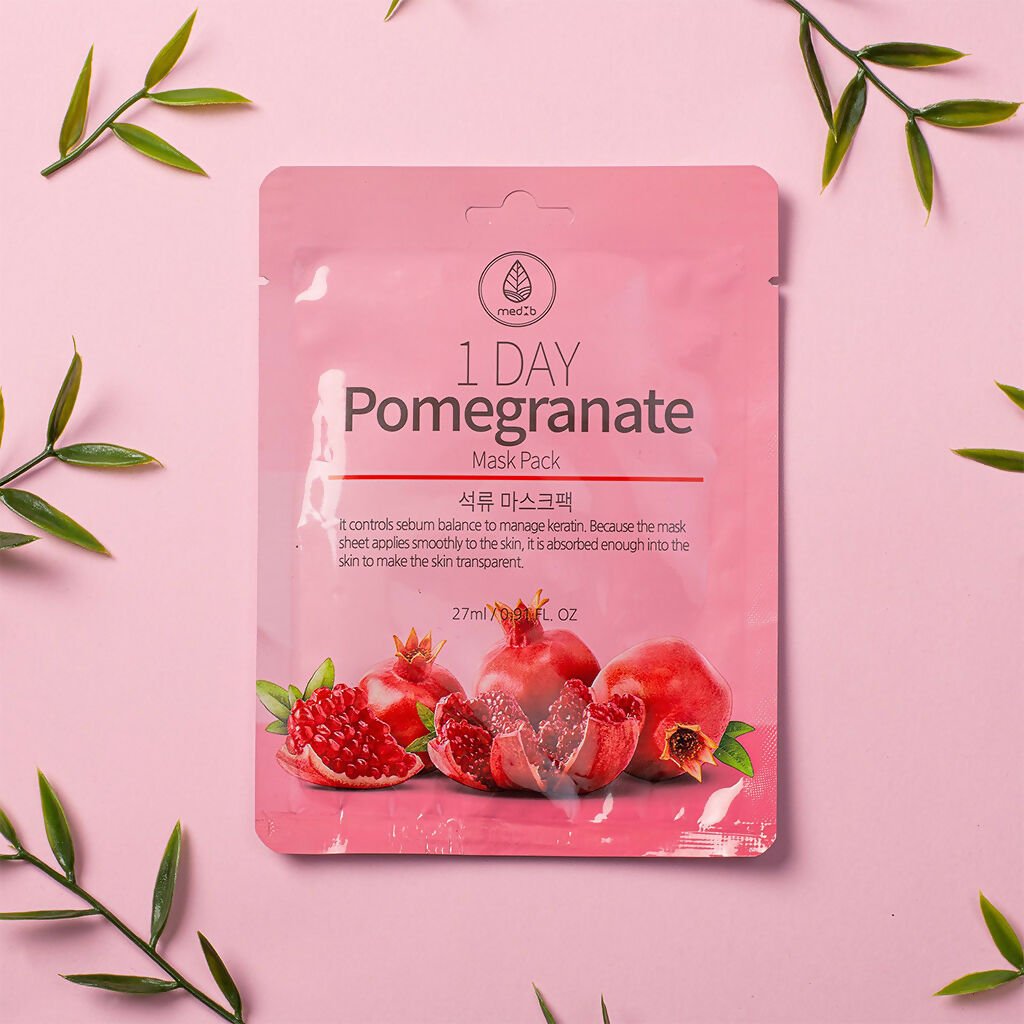 MEDB 1 Day Pomegranate Mask Pack - Cosmetic Product