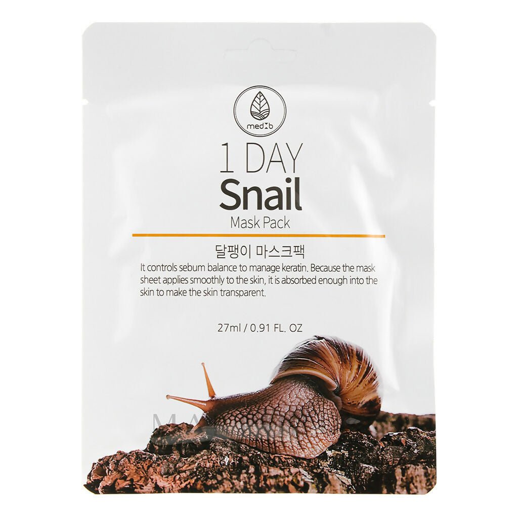 MEDB 1 Day Snail Mask Pack - Cosmetic Product
