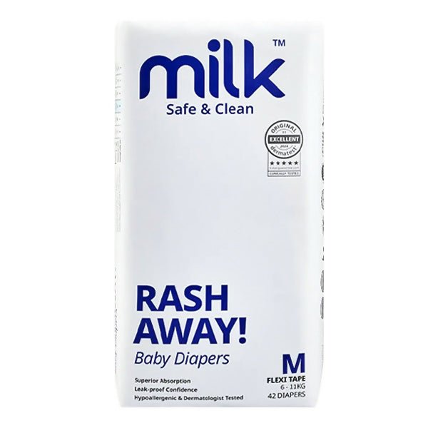 ខោរទឹកនោមបកបិទ Milk M42 Baby Diapers 6 - 11kg - ខោទឹកនោម (Diapers)